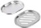 Nikou Grande Taille en Acier Inoxydable Porte-Savon Porte-conteneurs récipient de Drainage Creux Double Couche Porte-Savon avec Grande vidange Durable(Strip)