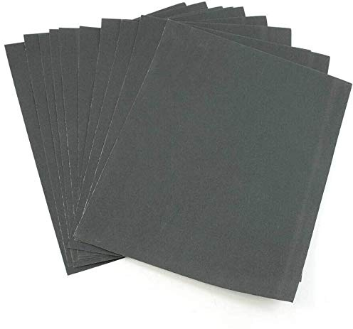 PROFI Nassschleifpapier 230 x 280 mm P800 – Wasserfestes Schleifpapier für Auto-Lack, Metall & Holz – Premium Siliziumkarbid für Nass- & Trockenschliff (P60-P5000 wählbar) (10 Stück)