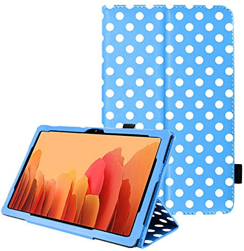 TECHGEAR Custodia in Pelle per Samsung Galaxy Tab A7 10.4 2022/2020 (SM-T500 T503 T505 T509) - Custodia Protettiva di Alta qualità in PU Pelle con Supporto e Cinturino a Mano