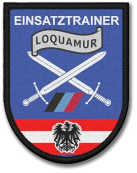 Copytec Patch Einsatztrainer Polizei at Österreich Aufnäher LOQUAMUR 9x7cm #31354