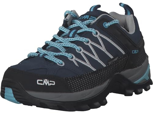CMP Rigel Low Wmn Trekking Shoes Wp Damen Wanderschuhe, Blau Grau Blue Stone, 42 EU