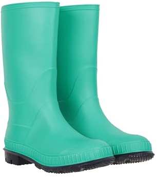 Mountain Warehouse Plain Kids Waterproof Wellies Dark Tea 9