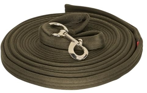 Imperial Riding Longierleine IRHExtra, 7,8 m, Nylon, 2,5 cm Breite, Olivgrün