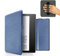 MyGadget Housse pour Amazon Kindle Oasis 10e Génération dès 2019 & 9e Génération (2017) - Etui Nylon Poignée élastique - Flip Case Tissu - Cover Bleu Clair