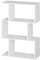 RICOO Regal 106 x 70 x 30cm, Standregal weiß WM075-WM Spannplatte aus Holz, Bücherregal weiß, Wandregal klein, Regale & Ablagen, weiß, schmales Regal schmal, Büro Bücherregale