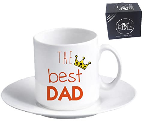 My Custom Style tazzina da The + piattino #papà-BestDad1# 70x70mm