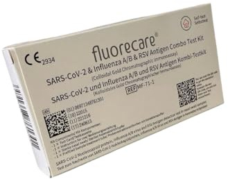 fluorecare 50 x Corona Schnelltest Quick Influenza A/B & RSV