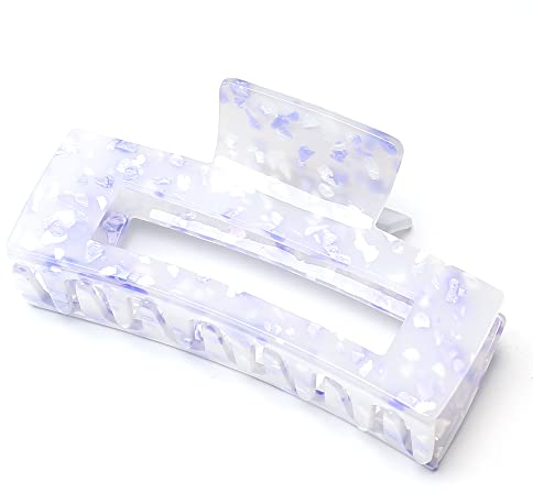 QinGoo Groß Lila Haarklammer Rechteckig Klauen Haarspange Schöne Damen Haarschmuck Elegant Haar-Accessoire 1stück(10cm * 5.5cm, Purple)