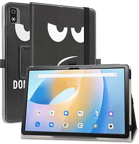 MAMA MOUTH Compatible con Blackview Tab 12 Funda,Soporte Cuero con Slim PU Funda Caso Case para 10 Blackview Tab 12 / Blackview Tab 12 Pro Tableta,Don't Touch