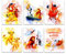 DERMAN HOUS König der Löwen, Zimmerdekoration, Hakuna Matatata, Aquarell-Poster, Der König der Löwen, Simba, Timon, Pumbaa, Nala, Dekoration, 6 Stück (20,3 x 25,4 cm)
