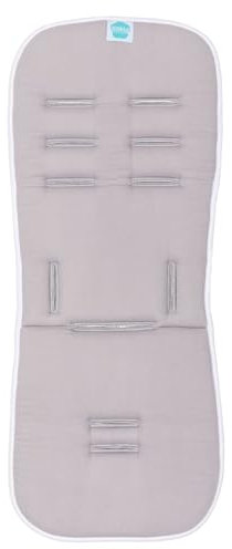 Fillikid Wendeauflage Muslin 30x73 cm Exklusiv | Baby Sitzeinlage 100% Baumwolle waschbar | Universal Sitzauflage für Buggy Kinderwagen Sportwagen | Schonauflage Atmungsaktiv