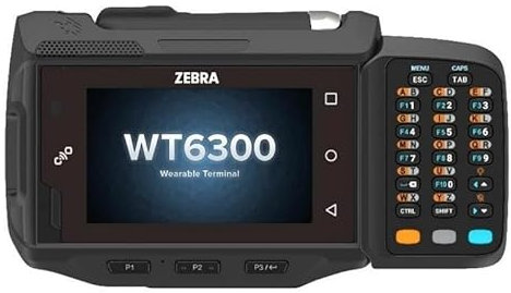 Zebra WT63B0-KS0QNERW WT6300 800 x 480 Pixels Touchscreen Handheld Mobile Computer, 8.13 cm Display Size, Black