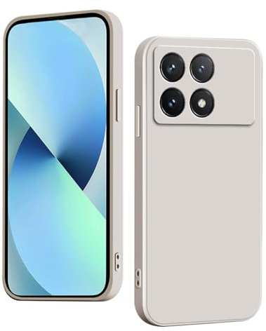 YUXING Silicone Cover per Xiaomi Poco X6 Pro 5G - Moda Modello Carino Custodia Design Sottile Slim Cover Antiurto, Antiscivolo Elegante, Protezione Totale (Bianco)