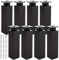 ZOFUN 8er Set Möbelfüße verstellbar eckig, 40x40x150mm Möbelfuß Höhenverstellbar Füße, Aluminium Schrankfüße Möbelfüße Schwarz mit Schrauben und Platte, Eckig Möbelfüsse für Sofas, Schränke, Tische