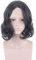 HBYLEE-Movie Severus Snape Black Perücke Cosplay Professor Snape Curly Perücke Halloween Rollenspiel Kostüme Wigs + Perücke Kappe[Farbe:Black]