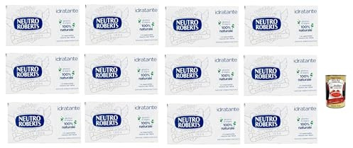 Italian Gourmet Sapone solido idratante Seife multipack 12 x 3 x 100g | Detergente delicato, feuchtigkeitsspendend für Hände und Körper, profumo, Gesamtnettogewicht 300 g + Kostenlos Polpa 400g