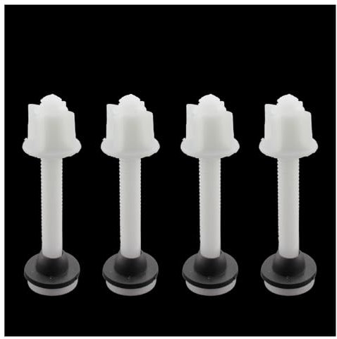 SQXBK 4PCS 93.7x23.5mm Toilet Repair Kit Mounting Screw White Toilet Cover Screw Accessory Toilet Tank Plastic Pan Head Bolt Split Toilet Tank Fixing Screw