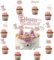 KOBOKO 25 Stück Goldrosa Glitzer Katze Cupcake Topper Junge & Mädchen, Katze Geburtstag Cupcake Topper, Miau Tortendeko, Katzen Muffin Deko Geburtstag für Kindergeburtstag, Pet Birthday Party
