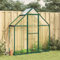 Gecheer Telaio Serra con Base,Serra da Giardino in Policarbonato,Telaio per Serra,Serra da Giardino con Telaio in Alluminio,Mini Serra,Serra per Orto,Serra da Balcone,Verde 169x58x195 cm