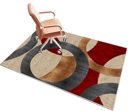Tapis Protection Sol Chaise Bureau 60 x 100 cm, Tapis de Chaise Gaming, Tapis de Sol Bureau Tissu, Tapis de Chaise à Rouler, Tapis de Sol pour Fauteuil, Tapis Antidérapant Sous Chaise de Bureau