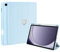 Fycyko Funda compatible con Samsung Galaxy Tab A9 Plus, Tab A9+, funda de 11 pulgadas 2023 con soporte para lápiz iPad y cubierta de punta, funda protectora con bonito patrón de corazón, azul y rosa
