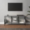 ShGaxin Meuble TV en fer et contreplaqué gris Sonoma 100 x 35 x 45 cm, meuble TV, meuble TV, meuble TV, meuble TV, meuble TV 831801