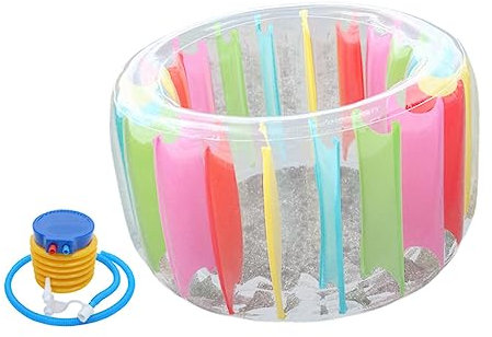 TOYANDONA Aufblasbare Wasser Rolle Wasserradwalze Kinder Erwachsene Poolspielzeug Mit Luftpumpe Für Schwimmbecken Und Gras