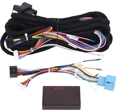 Cpolebev Auto 16 Pin 6 Meter Kabel mit VerläNgertem Kabel für Canbus für E39 (01-04) / E53 (01-05) Installieren Sie Den Android Stereo Player