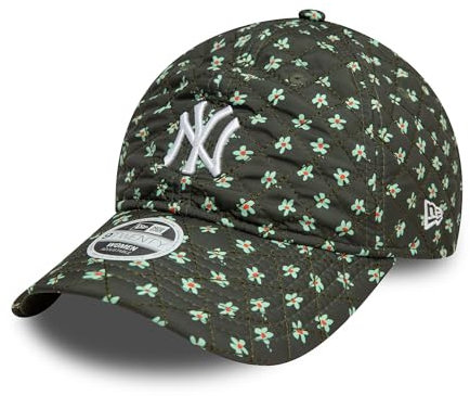 New Era Baseball Cap New York Yankees grün floral Strapback gebogener Schirm Kappe Frau Mädchen - One-Size