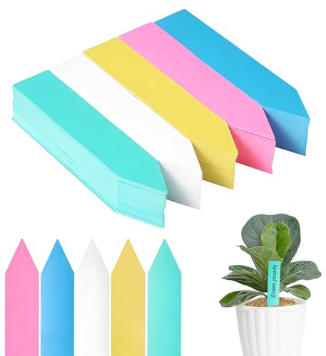 Pflanzenschilder zum Beschriften 250 Stk Pflanzschilder für Draussen Wetterfest Pflanzen Schilder Beschriftung Garten 10x2CM