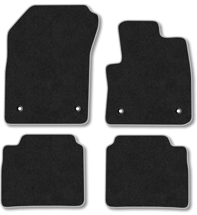 Nissan X-Trail E-Power (2022+) Premium Car Mats Accessories Tufted-Pile Carpet Grey Trim Tailored Fit Non-Slip Floor Mats Compatible Full Front & Rear Set Full Coverage Hand-Finished Accessory