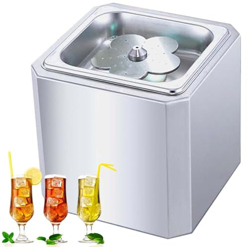 vnmudzeo Instant Rapid Fast CO2 Glass Froster,6 s/Cup,Stainless Steel Beer Glass Chiller Tabletop,for Bars Nightclubs Pubs Restaurants Hotels