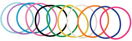 HONMEET 10pezzi Braccialetto in Silicone Fascette in Silicone Braccialetto Colorato Elastici Per Capelli Multicolori Accessori Da Donna Bomboniere Materiale Durevole Uso Versatile Adatto p