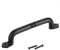 Toprema Sliding Barn Door Handle Pull Black Heavy Duty Cast Iron Hardware for Wooden Garden Gate Shed Cabinet Door