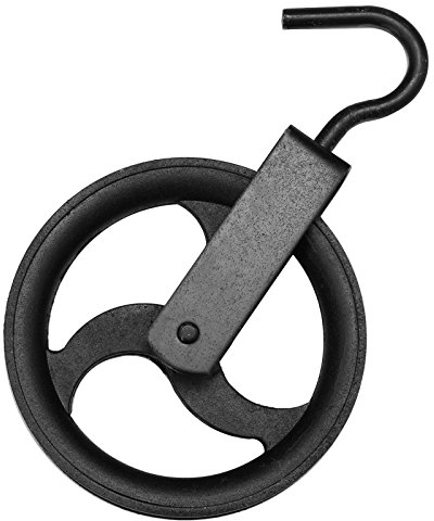Umlenkrolle Seilrolle Heberolle Baurolle Bauaufzug Flaschenzug Vogelrolle Haken (200mm)