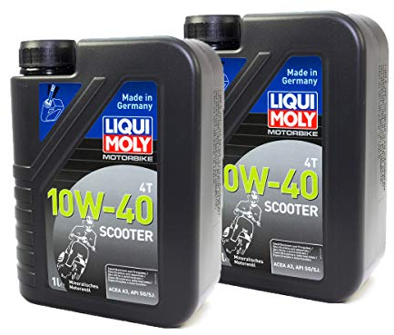 LIQUI MOLY Motoröl mineralisch 2 x1 Liter 10W-40 Scooter