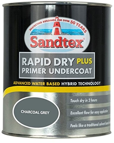 Sandtex Retail Rapid Dry Plus Primer Undercoat Charcoal Grey 0.75 L