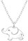 Laimons Mädchen-Halskette Damen-schmuck Elefant mit Kette 36cm Sterling Silber 925