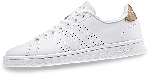 adidas Advantage, Chaussures de Fitness Femme, Blanc (Ftw Bla/Ftw Bla/Co B Met 000), 36 1/3 EU