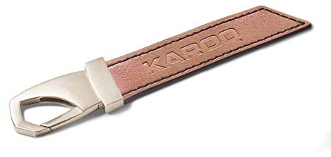 Skoda MVF38-851 Karoq Leder Schlüsselanhänger Karabiner