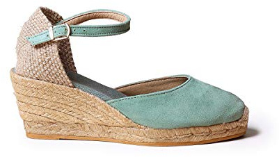 Toni Pons Wildleder-Espadrille für Damen - Lloret-5 - Minze, 39 EU