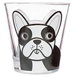 Jane Foster Keith Brymer Jones Collabration Glass Tumbler - French Dog - 250ml
