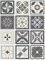 Panorama Azulejos Adhesivos Cocina Baño Pack de 48 Baldosas de de 15x15cm Diseño Hidráulico Gris - Revestimiento de Paredes - Cenefas Adhesivas