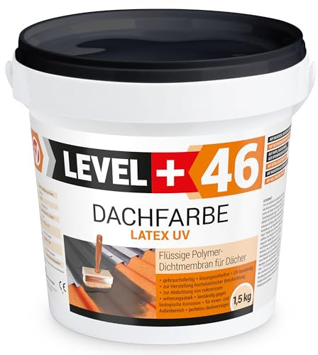 RM46 Roof Paint 1.5 kg Base Colour Roof Paint Reinforcement Flexible Polymer Membrane High Opaque Weatherproof Anthracite