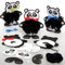 Baker Ross Panda Pompom-Kits, 3 Stück, Chinesisches Neujahrs-Bastelset, Basteln für Kinder (AX862)