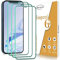 Kesuwe [3 Piezas] Protector de Pantalla para iPhone 12 Pro Max Cristal Templado, Antiarañazos, Dureza 9H, Antihuella, Fácil de Instalar, Sin Burbujas