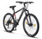 Licorne Bike Diamond Premium Mountainbike Aluminium, Fahrrad für Jungen, Mädchen, Herren und Damen - 21 Gang-Schaltung - Scheibenbremse Herrenrad – einstellbare Vordergabel (29 Zoll, Schwarz-Weiss)