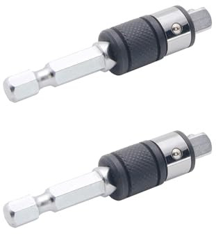 711L Lot de 2 embouts hexagonaux et douilles carrées 2 en 1 – Remplacez les douilles par des embouts de tournevis en un clin d'œil
