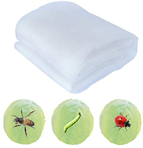 10x20mGemüseschutznetz,100 Mesh Gemüsenetz Feinmaschig Insektennetz Insektenschutznetz Gartennetz Pflanzenschutznetz,zum effektiven Schutz vor Schädlingen,für Gemüse Obst Blumen Gewächshaus