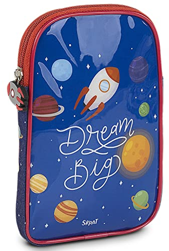 SKPAT - Porta Bocadillos Infantil Termoinsulado. Bolsa Merienda.Porta Bocadillos., Azul